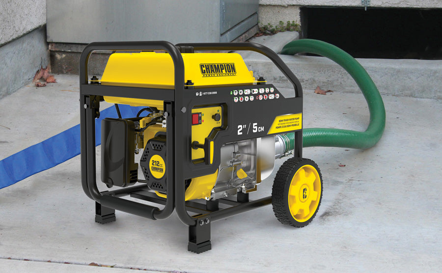 Champion 5cm Clean/Dirty Water Pump with Hose Kit