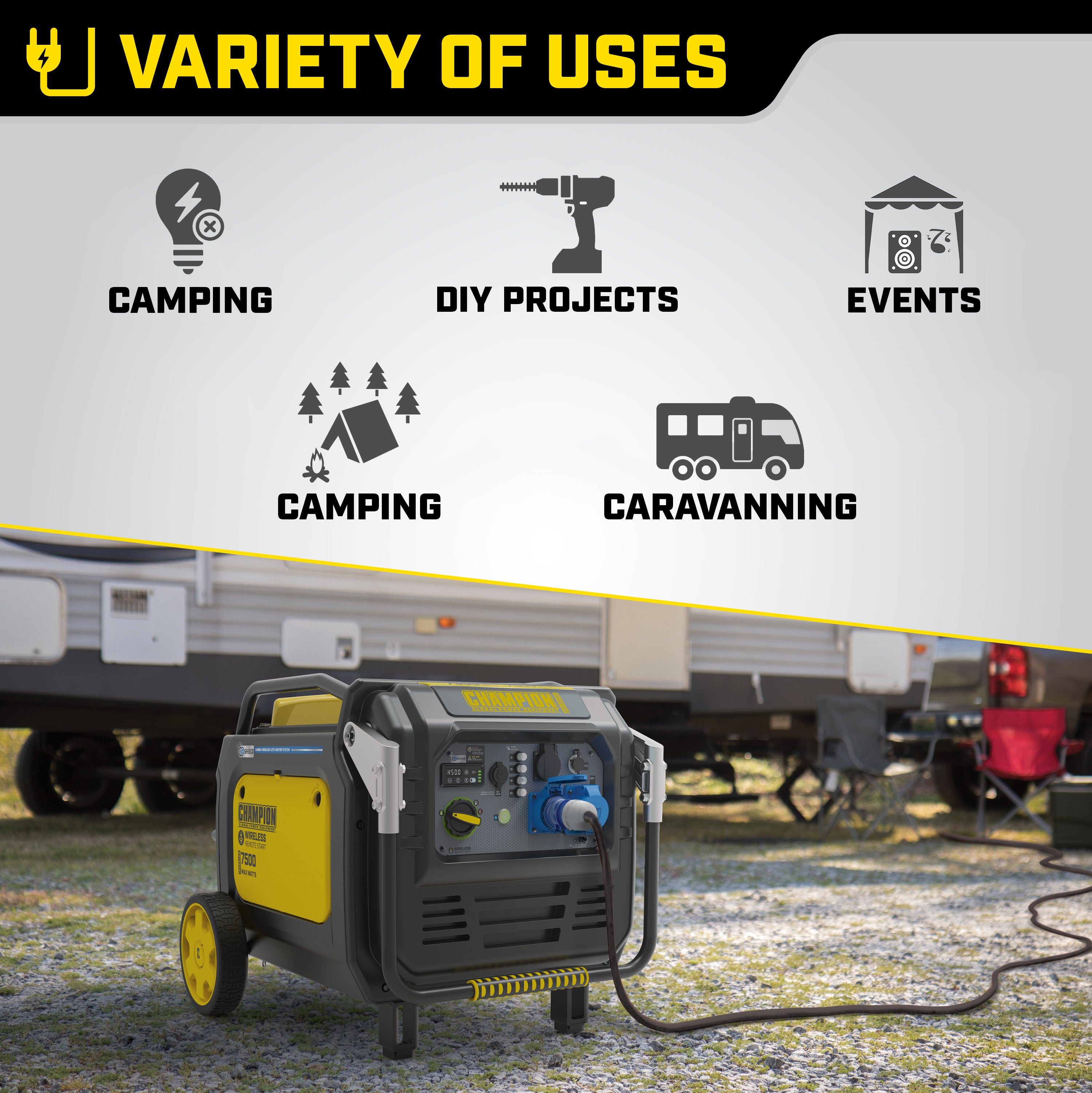 Champion 7500 Watt Inverter Petrol Generator