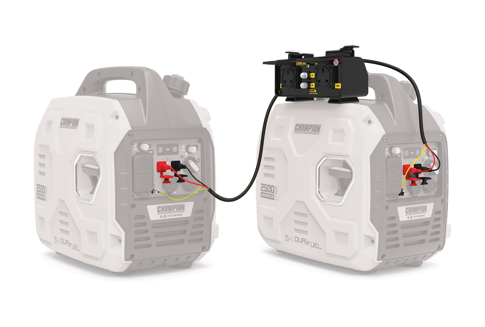 Champion Parallel Kit attached to two 92001i Mighty Atom Models