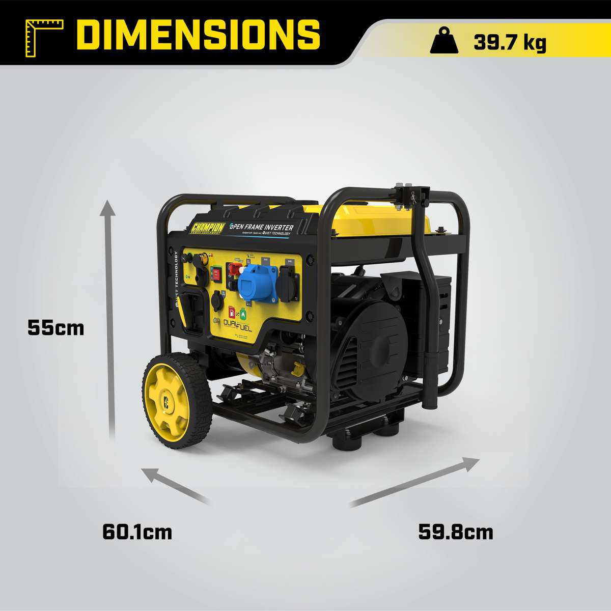 Champion 3600 Watt LPG Dual Fuel Inverter